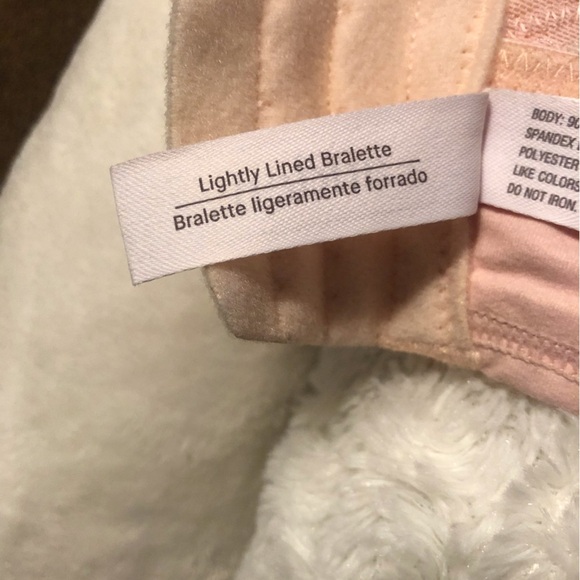 Auden 1X Lightly Lined Bralette Pink Lace Full Coverage Bra Wire Free - Picture 6 of 6